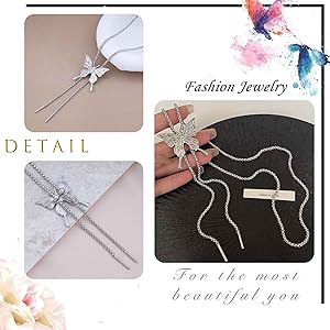 アクセサリー slowlife Amazon.com: Zeshimb Long Lariat Necklaces for Women Silver